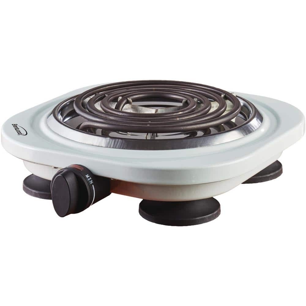 Brentwood Single Electric Burner in White